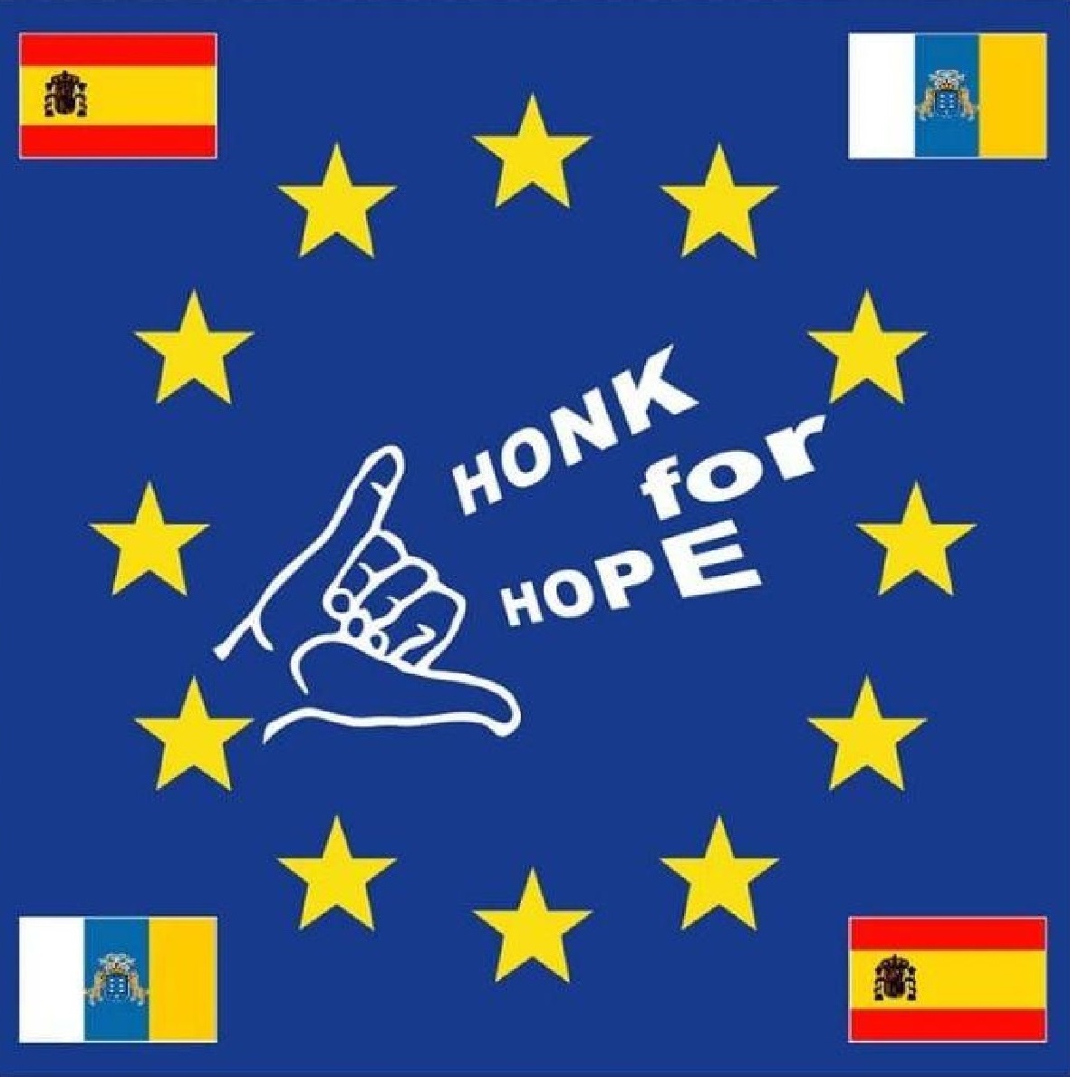 #honkforhope Spain logo